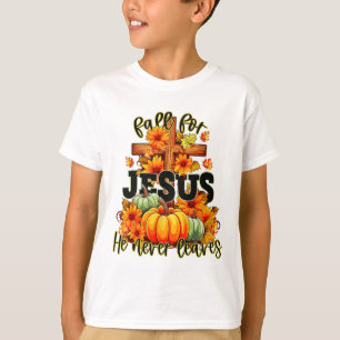 Camiseta Cae Por Jesús Nunca Se Va De Halloween Otoño