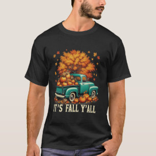 Camiseta Cae todo el camión de calabazas el árbol de otoño 