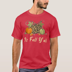 Camiseta Cae todo el Feliz otoño y el leopardo Pu