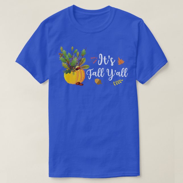 Camiseta Cae y la piel de calabaza salta otoño otoño se oto (Diseño del anverso)