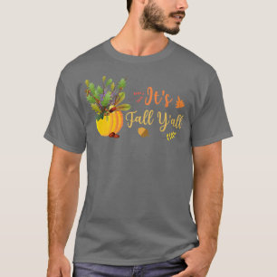 Camiseta Cae y la piel de calabaza salta otoño otoño se oto