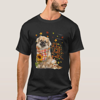 Camiseta Cae y todo el Día de Acción de Gracias de Perro Ti