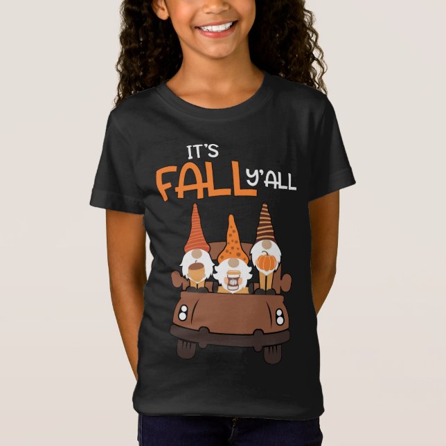 Camiseta Cae y todos los Gnomes Gnome Elves Autumn Leav (Anverso)