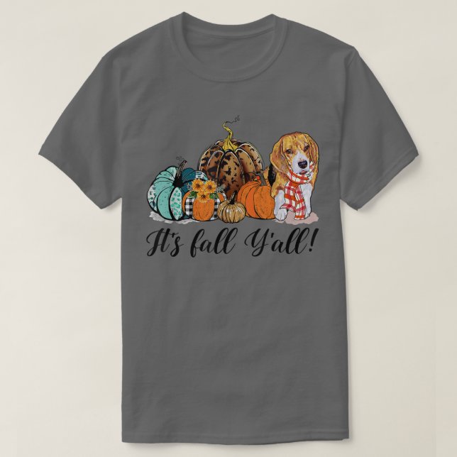 Camiseta Cae Yall Corgi Perro Mamá Calabaza Cae Thanksgiv (Diseño del anverso)