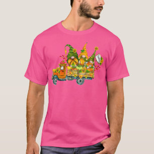 Camiseta Cae Y'all Cute Gnomes Truck Pumpkin Otumn Tree F