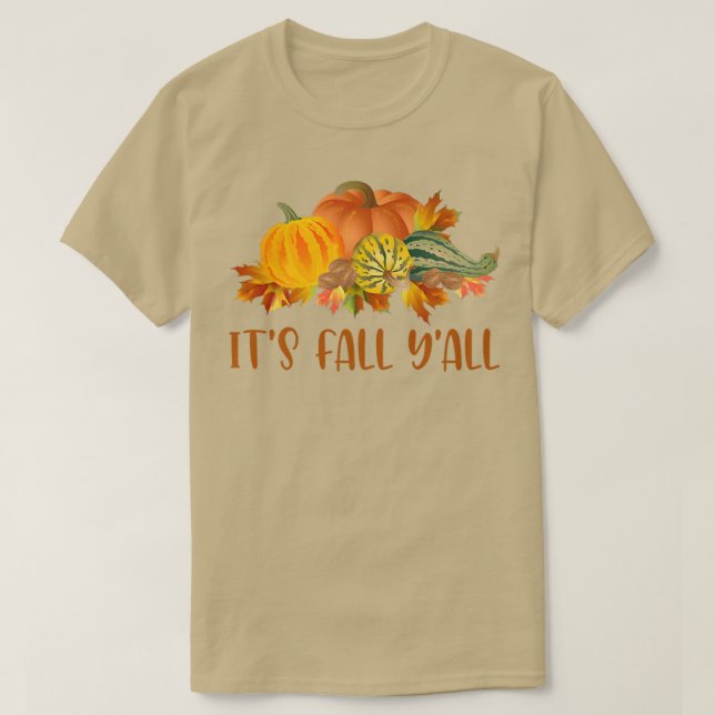 Camiseta Cae Yall Cute Pumpkins Squash Otoño Caída S (Diseño del anverso)