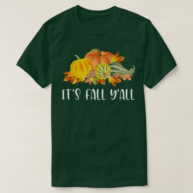 Camiseta Cae Yall Cute Pumpkins Squash Otoño Caída S (Diseño del anverso)