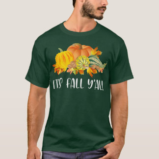 Camiseta Cae Yall Cute Pumpkins Squash Otoño Caída S
