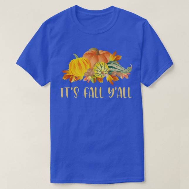 Camiseta Cae Yall Cute Pumpkins Squash Otoño Caída S (Diseño del anverso)