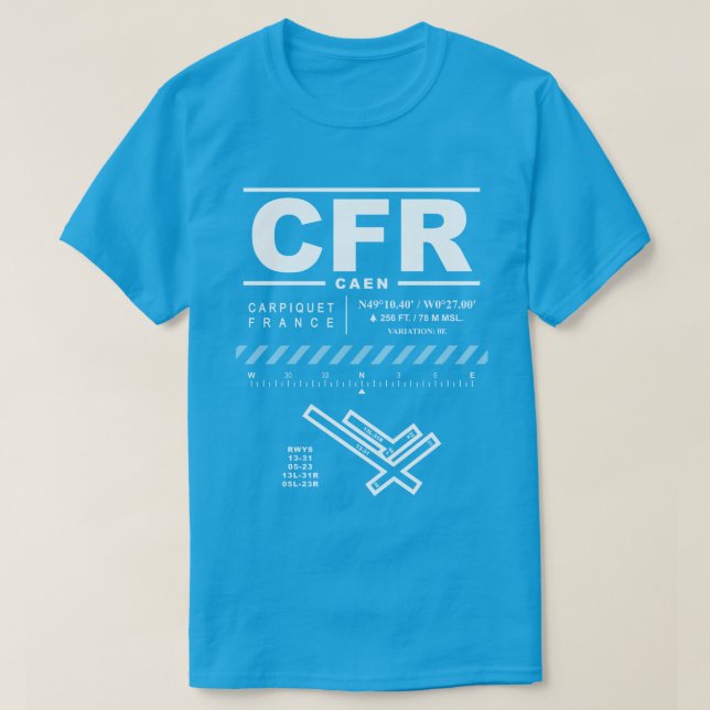 Camiseta Caen - Carpiquet Airport CFR T-Shirt (Diseño del anverso)