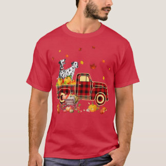 Camiseta Caen las hojas de otoño de la calabaza de camiones