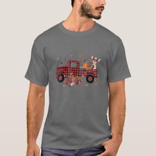 Camiseta Caen las hojas de otoño de la calabaza de camiones