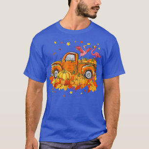 Camiseta Caen las hojas de otoño de la calabaza del camión