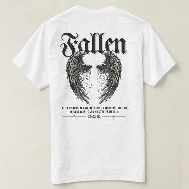 Camiseta Caer (Reverso del diseño)