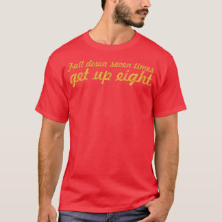 Camiseta Caer 7 veces Gym Cita motivacional 1