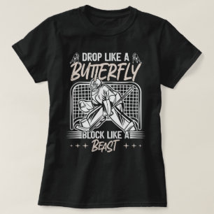 Camiseta Caer como una mariposa como un portero