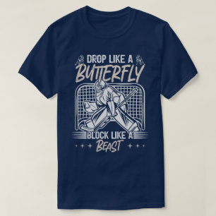 Camiseta Caer como una mariposa como un portero