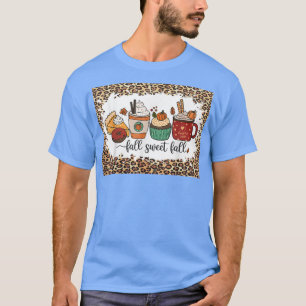 Camiseta Caer Dulce Caída Calabaza Café Latte Otoño