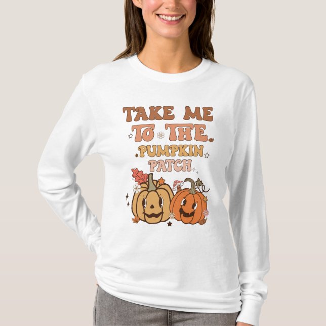 Camiseta Caer El amante del parche de la Calabaza caer dive (Anverso)