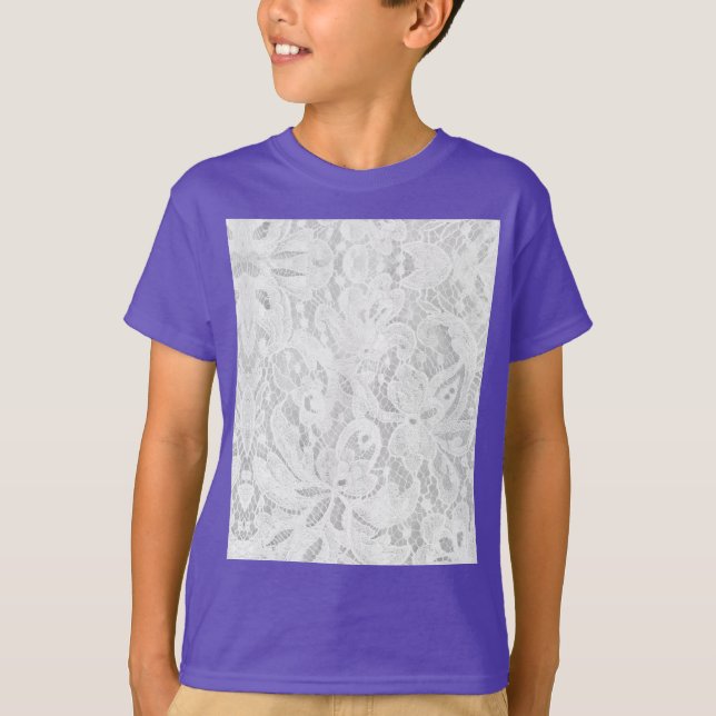 Camiseta Caer en un encaje blanco (Anverso)