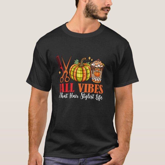 Camiseta Caer En Vibes Graciosas Y Ese Estilo De Cabello Gr (Anverso)