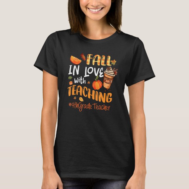 Camiseta Caer Enamorada Con La Enseñanza De Maestra De Cuar (Anverso)