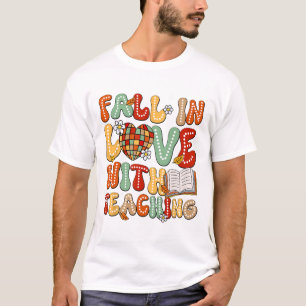 Camiseta Caer Enamorada De Enseñar Té De Acción De Gracias