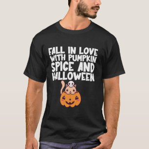 Camiseta Caer enamorada de la especia de calabaza y la desi