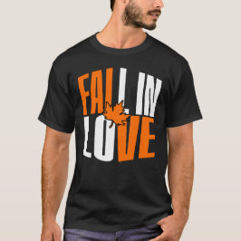 Camiseta Caer Enamorada De La Hoja Del Otoño
