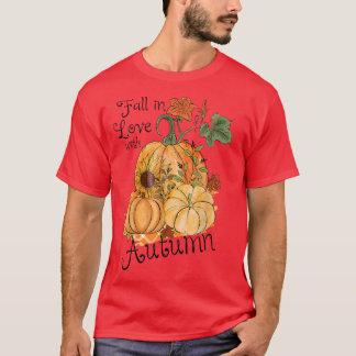 Camiseta Caer Enamorada De Las Calabazas De Buffalo De Otoñ