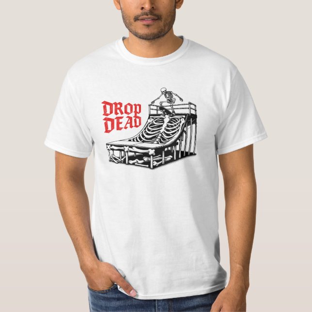 Camiseta Caer muerto (Anverso)