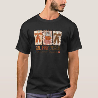 Camiseta Caer Por Jesús Él Nunca Deja Floral Cristiana Fa