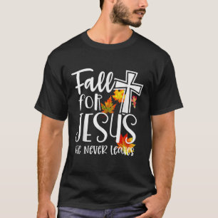 Camiseta Caer Por Jesús Nunca Deja A Rel De La Fe Cristiana