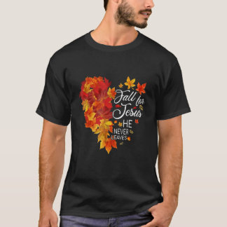 Camiseta Caer Por Jesús Nunca Deja A Un Cristiano Vintage P