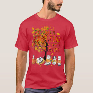 Camiseta Caer Por Jesús Nunca Deja Gato Otoño