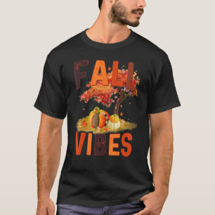 Camiseta Caer Vibes Retro Calabaza Spice Autumn Café Que