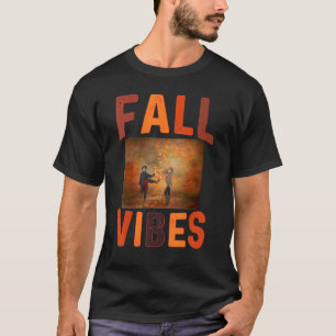 Camiseta Caer Vibes Retro Calabaza Spice Autumn Café Que