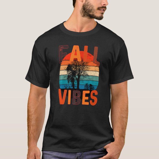 Camiseta Caer Vibes Retro Calabaza Spice Autumn Café Que (Anverso)