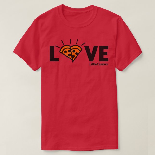 Camiseta Caesars Love Pizza (Diseño del anverso)