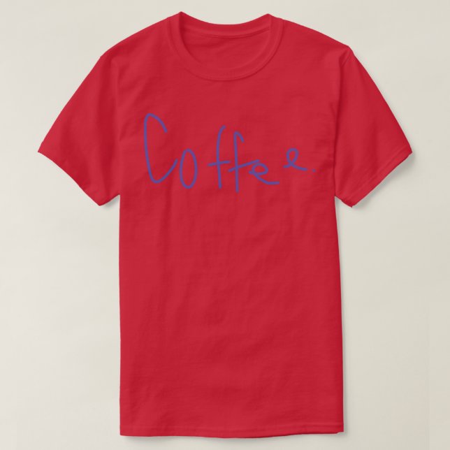 Camiseta Café (Diseño del anverso)