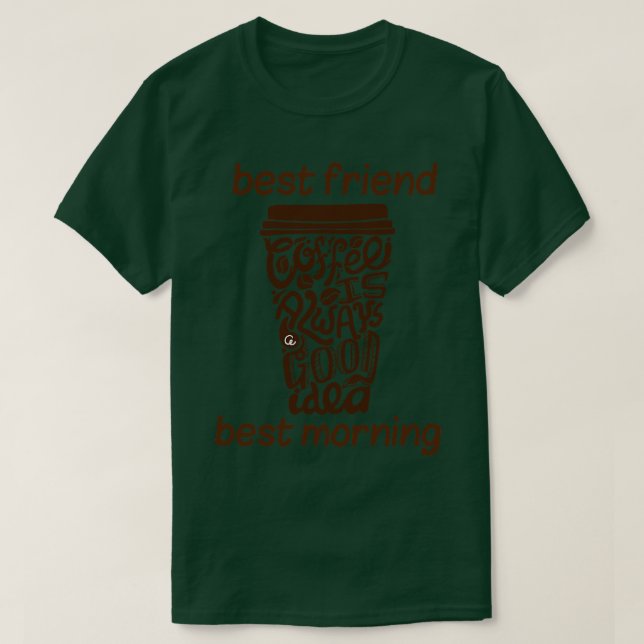 Camiseta café (Diseño del anverso)