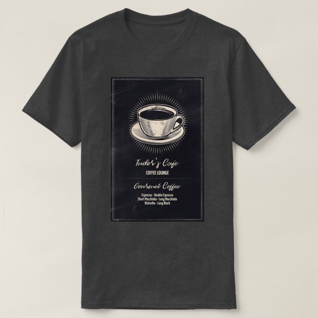 Camiseta Cafe (Diseño del anverso)