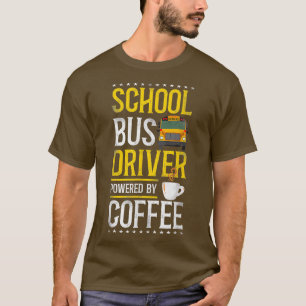 Camiseta Café 2 del conductor del autobús escolar