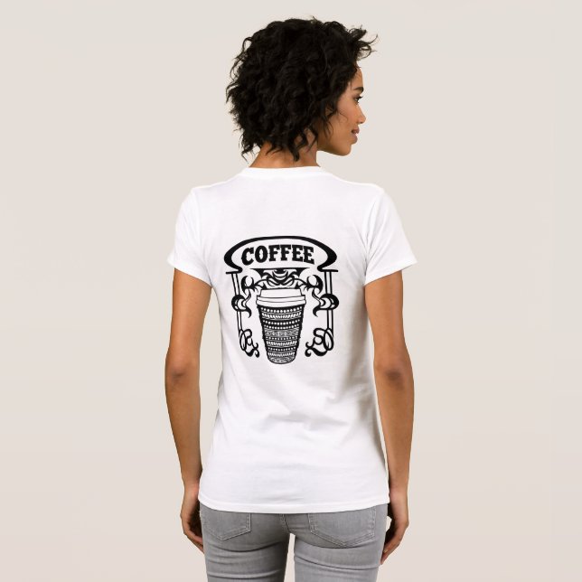Camiseta Café. A todos nos encanta el café. (Reverso completo)