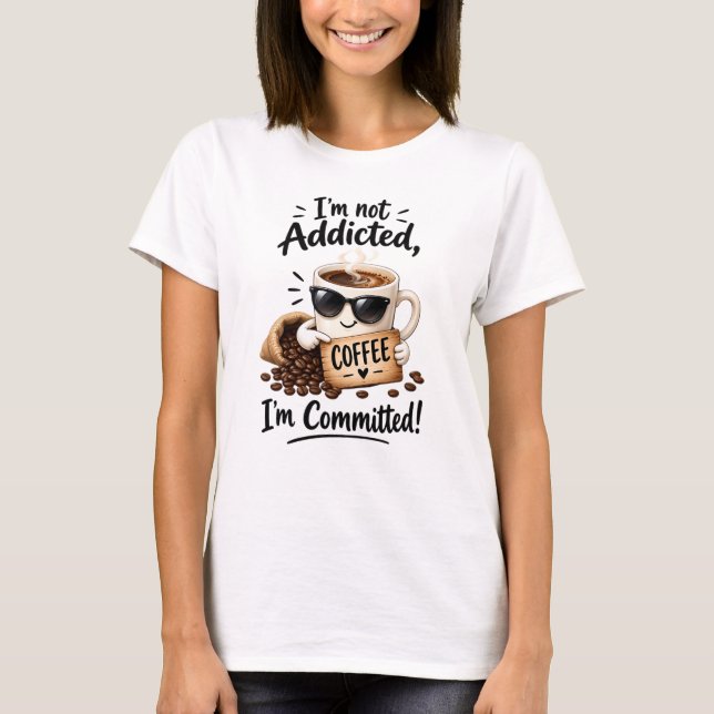Camiseta Café adicto (Anverso)