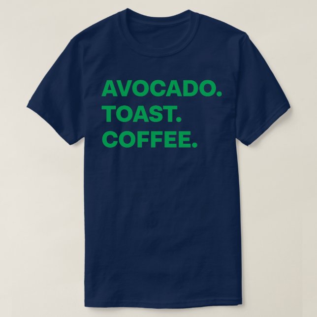 Camiseta Café aguacate (Diseño del anverso)