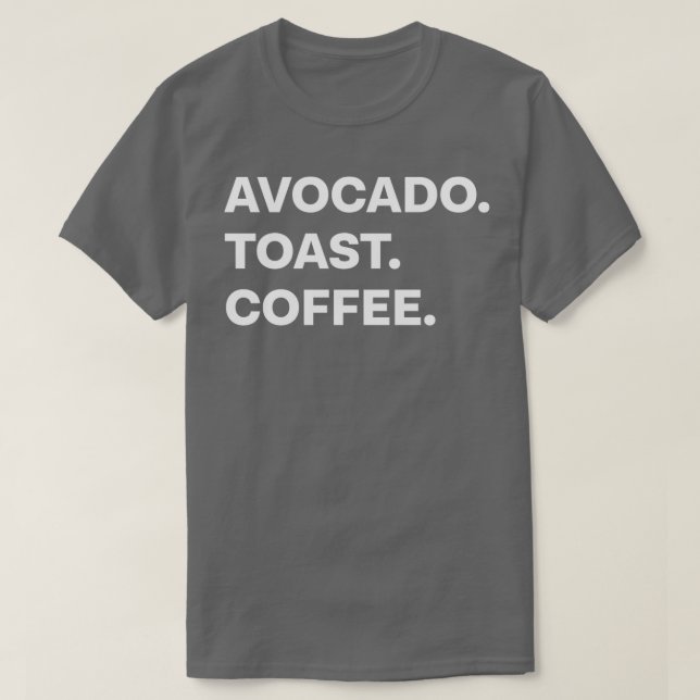 Camiseta Café aguacate clásico TShirt (Diseño del anverso)