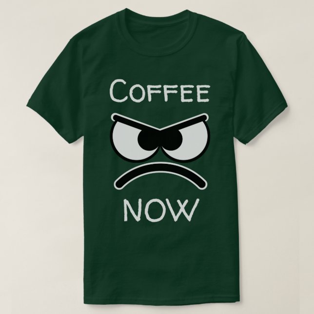 Camiseta Café ahora (Diseño del anverso)