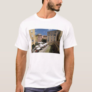 Camiseta Café al aire libre, Place de l'Eveche, Grasse,