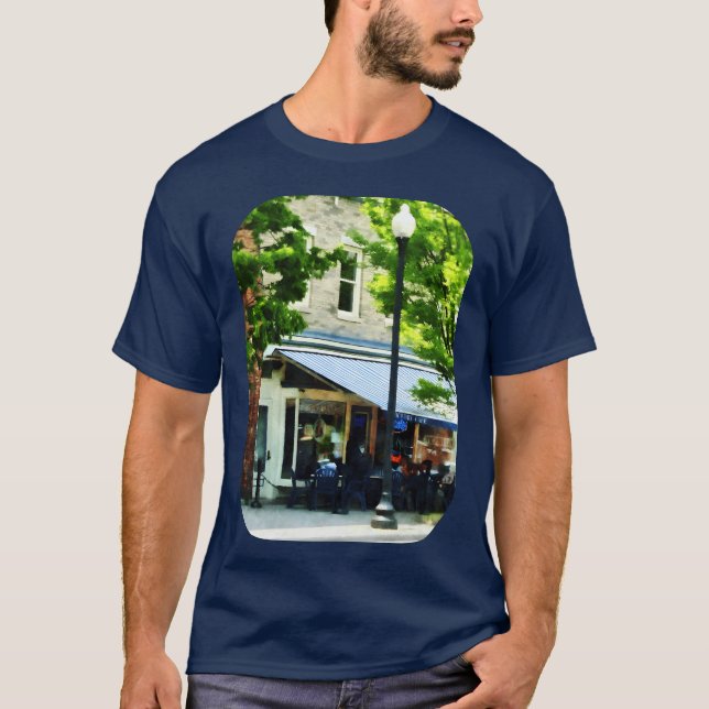 Camiseta Cafe Albany NY retro (Anverso)